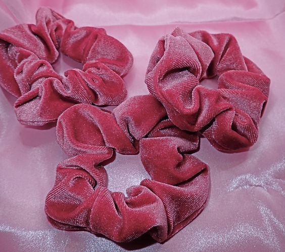 Velvet Pink Scrunchie