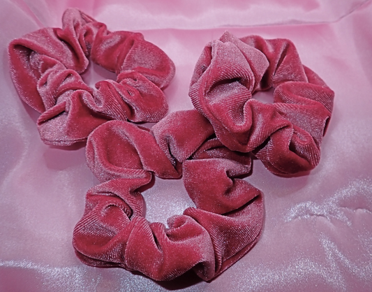 Velvet Pink Scrunchie