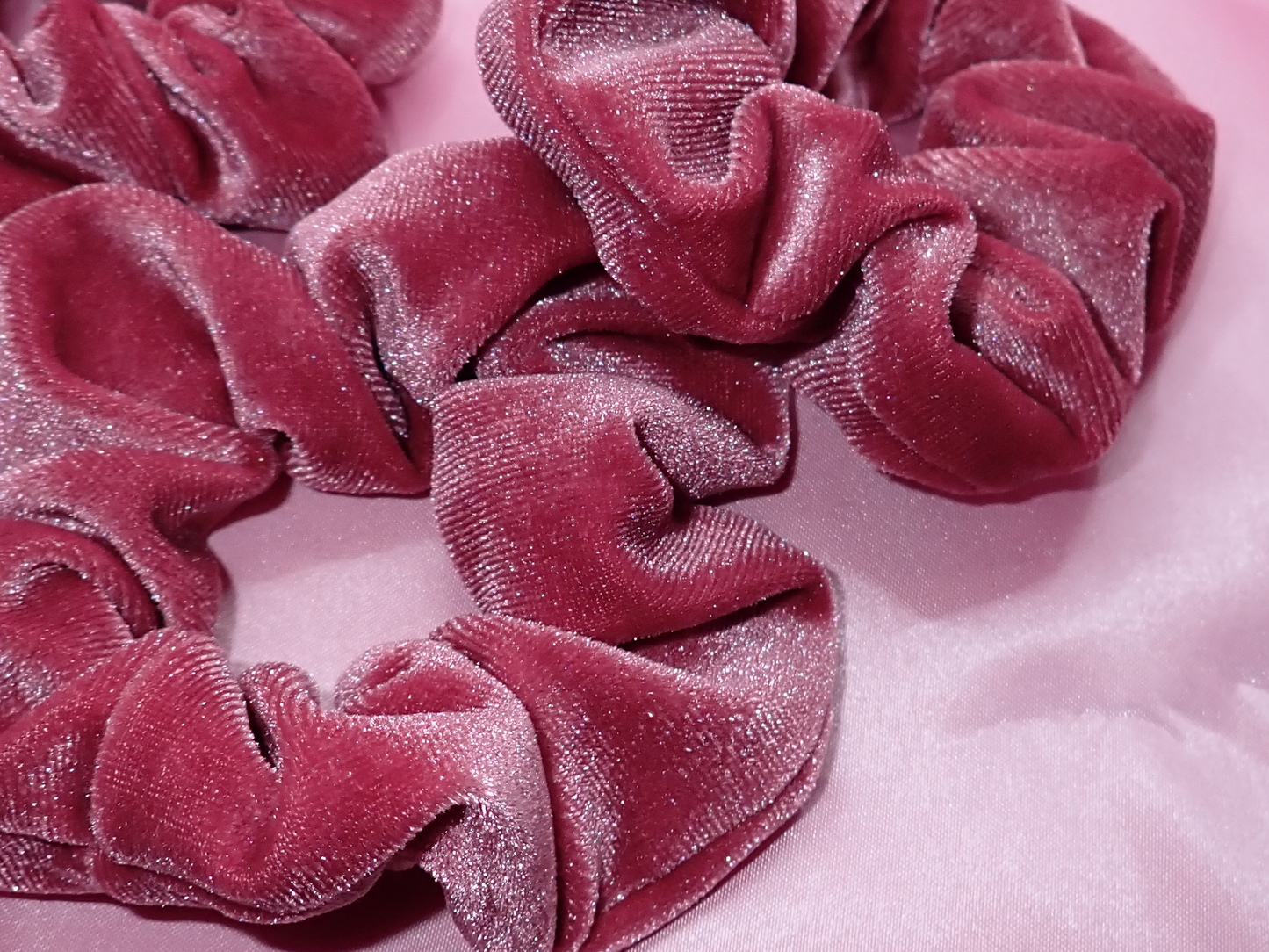 Velvet Pink Scrunchie