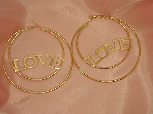 Love Hoop Earrings