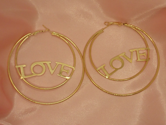 Love Hoop Earrings
