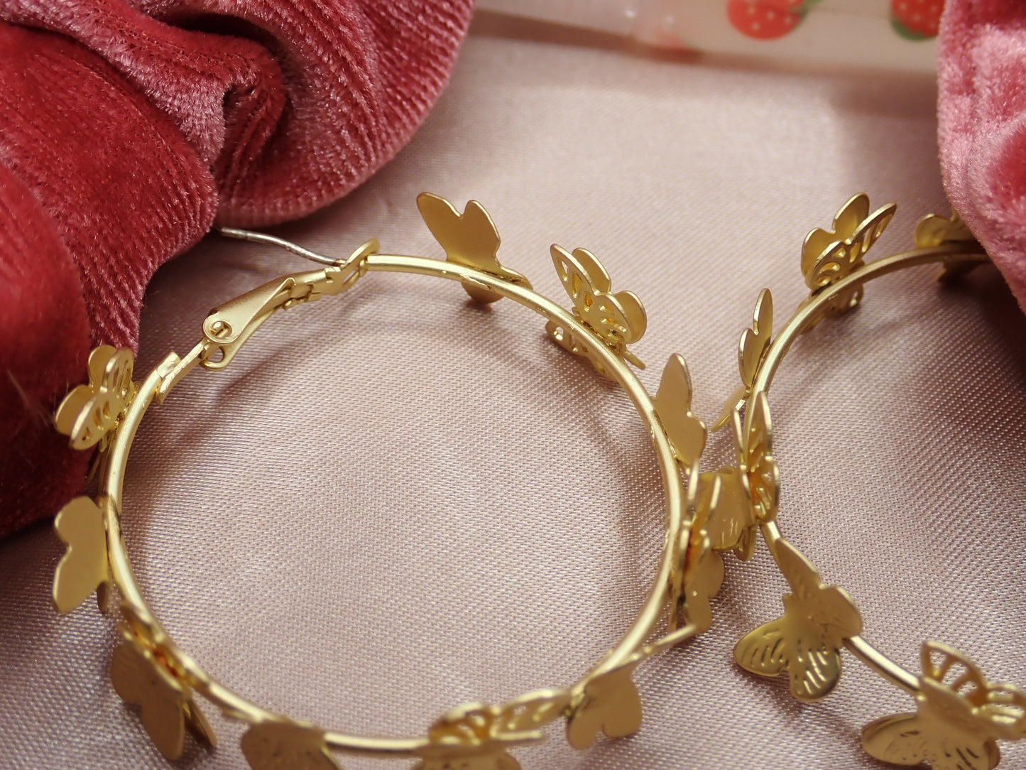 Butterfly Hoop Earrings